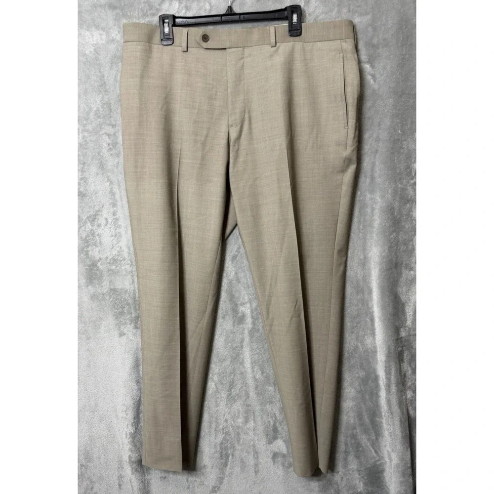 B by‎ BROOKS BROTHERS Tan Beige 48L 38X30 Blazer Pants Classic